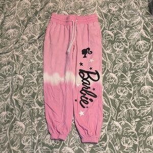Barbie Pink Tie-Dye Logo Jogger Sweatpants